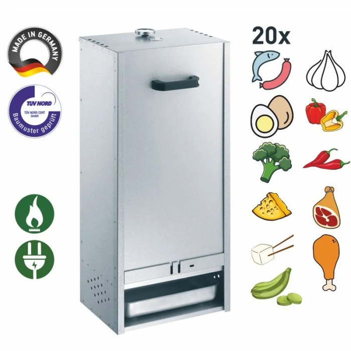 Fumoir Peetz Acier Aluminé Porte Amovible - L 39 X P 28 X H 85 Cm 4 Fumoir Peetz Acier Aluminé Porte Amovible - L 39 X P 28 X H 85 Cm – Image 2