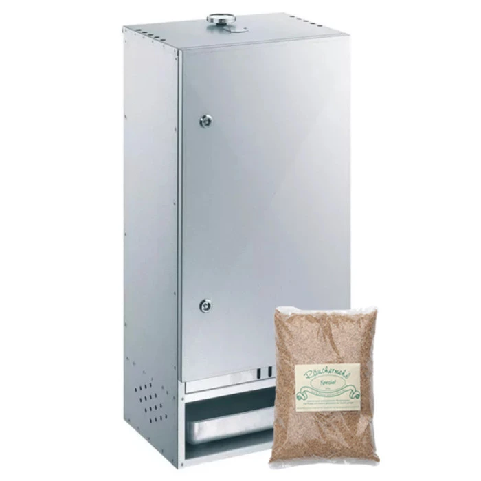 Fumoir Peetz Acier Aluminé Porte à Charnières - L 39 X P 28 X H 85 Cm 3 Fumoir Peetz Acier Aluminé Porte à Charnières - L 39 X P 28 X H 85 Cm