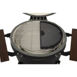 Plaque En Fonte Réversible Demi-lune Pour Kamado The Bastard Large 7 Plaque En Fonte Réversible Demi-lune Pour Kamado The Bastard Large -Barbecue Passion Soldes Magasin bb554 plaque fonte demi lune kamado the bastard large ambiance