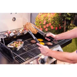 Lot De 3 Ustensiles Pour Barbecue CharBroil Spatule Pince Fourchette -Barbecue Passion Soldes Magasin charbroil ustensiles barbecue 2