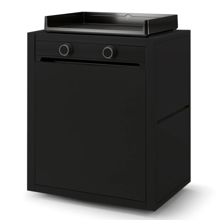 Pack Plancha à Gaz Forge Adour MODERN 60 Acier Noir + Chariot 4 Pack Plancha à Gaz Forge Adour MODERN 60 Acier Noir + Chariot – Image 2