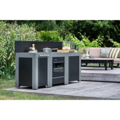 Cuisine D'extérieur ENO Modulo Acier Pour Plancha - 3 Modules Avec Cuisinière Et Desserte Félix 18 Cuisine D'extérieur ENO Modulo Acier Pour Plancha - 3 Modules Avec Cuisinière Et Desserte Félix -Barbecue Passion Soldes Magasin cuisine modulo 3 cuisiniere desserte felix 1