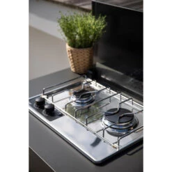 Cuisine D'extérieur ENO Modulo Acier Pour Plancha - 5 Modules Avec Cuisinière -Barbecue Passion Soldes Magasin cuisine modulo 5 cuisiniere 11