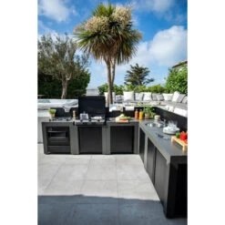 Cuisine D'extérieur ENO Modulo Acier Pour Plancha - 5 Modules Avec Cuisinière -Barbecue Passion Soldes Magasin cuisine modulo 5 cuisiniere 5