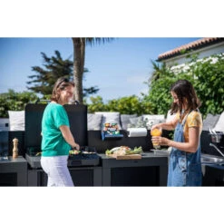 Cuisine D'extérieur ENO Modulo Acier Pour Plancha - 5 Modules Avec Cuisinière -Barbecue Passion Soldes Magasin cuisine modulo 5 cuisiniere 6