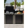 Cuisine D'extérieur ENO Modulo Acier Pour Plancha - 2 Modules 2 Cuisine D'extérieur ENO Modulo Acier Pour Plancha - 2 Modules -Barbecue Passion Soldes Magasin mobilo eno gris acier 2 modules ambiance