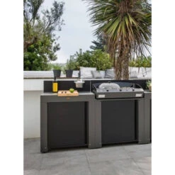 Cuisine D'extérieur ENO Modulo Acier Pour Plancha - 2 Modules 10 Cuisine D'extérieur ENO Modulo Acier Pour Plancha - 2 Modules -Barbecue Passion Soldes Magasin mobilo eno gris acier 2 modules ambiance 2