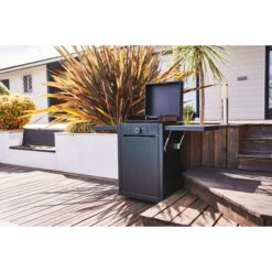 Pack Plancha électrique Forge Adour MODERN 45 Acier Noir + Chariot -Barbecue Passion Soldes Magasin moderne45an plancha electrique forge adour modern 45 acier noir ambiance 1