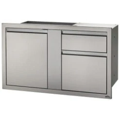 Module Encastrable XL 2 Tiroirs + 1 Porte Pour Cuisine D'extérieur Napoleon
