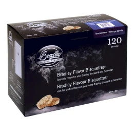 Pack 120 Bisquettes De Fumage Bradley Smoker - Mélange Spécial 3 Pack 120 Bisquettes De Fumage Bradley Smoker - Mélange Spécial
