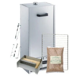 Pack Fumoir Peetz Acier Aluminé Porte Amovible - H 85 Cm + Accessoires