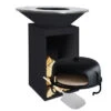 Pack Brasero Plancha OFYR Classic 85 Noir Avec Stockage + Four à Pizza -Barbecue Passion Soldes Magasin pack ocsb 85 four pizza 1