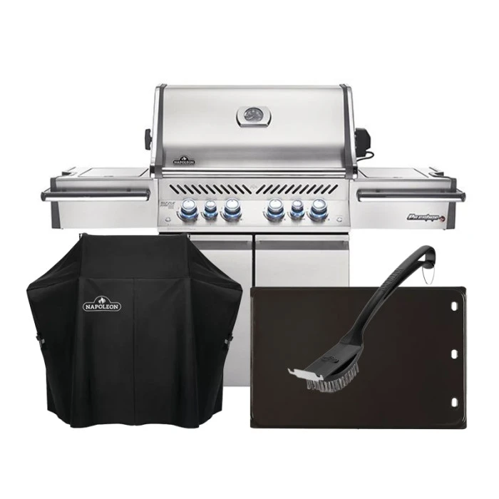 Pack Barbecue à Gaz Napoleon PRESTIGE PRO 500 + 3 Accessoires 3 Pack Barbecue à Gaz Napoleon PRESTIGE PRO 500 + 3 Accessoires