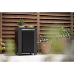 Cuisine D'extérieur ENO Modulo Acier Pour Plancha - 3 Modules Avec Cuisinière Et Desserte Félix 21 Cuisine D'extérieur ENO Modulo Acier Pour Plancha - 3 Modules Avec Cuisinière Et Desserte Félix -Barbecue Passion Soldes Magasin pmap06070 a2 desserte carree felix ferme gris eno reduit min 1