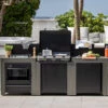 Cuisine D'extérieur ENO Modulo Acier Pour Plancha - 3 Modules Avec Cuisinière