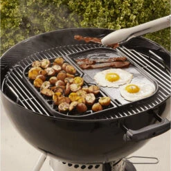 Support Multi-cuisson Plancha / Grille En Fonte Pour Système Gourmet GBS - WEBER -Barbecue Passion Soldes Magasin support cuisson multi fonctions gourmet bbq system 3